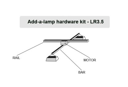 Add-a-lamp hardware kit -