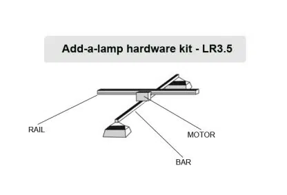 Add-a-lamp hardware kit -