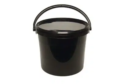 Black Bucket & lid 10ltr